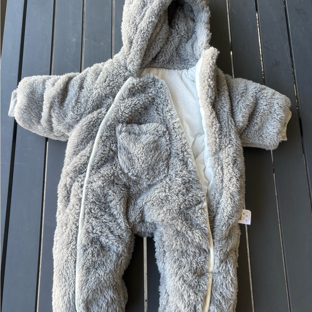 Source Unknown Soft Gray Baby Footie